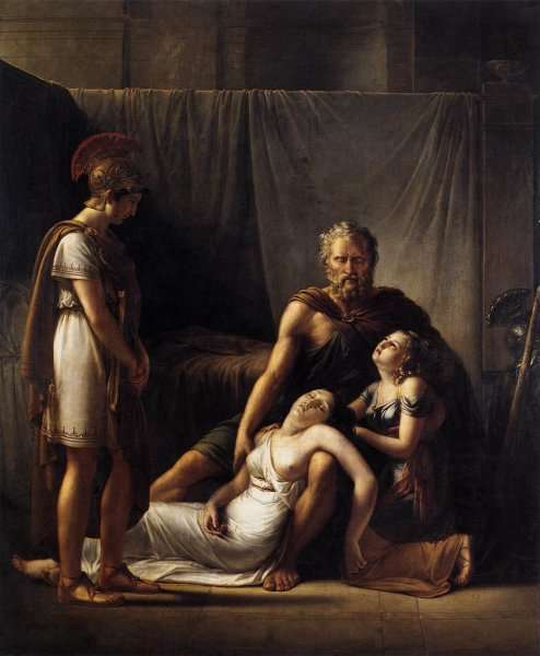 The Death of Belisarius' Wife c. 1817 by Romanticism
