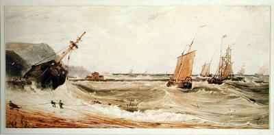 Boulogne Harbour by Romanticism