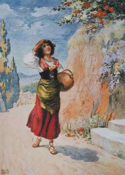 Pippa Passes, from 'Pippa Passes' bu Robert Browning (1812-89) illustrated in 'Children's stories from The Poets' by Romanticism