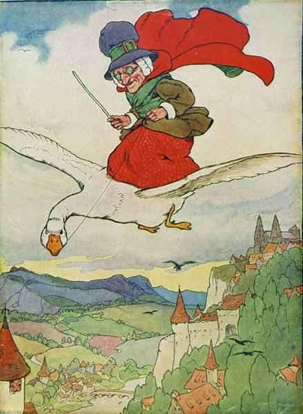 Old Mother Goose from 'My Nursery Story Book' by Romanticism