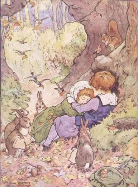 Babes in the Wood from 'My Nursery Story Book' by Romanticism