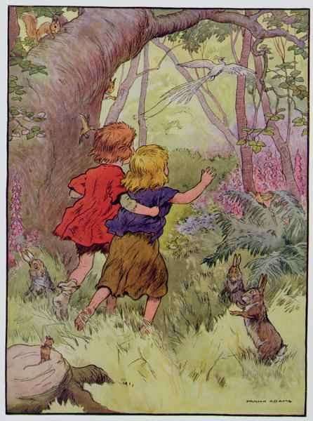 Hansel and Gretel, illustration from 'The Beautiful Book of Nursery Rhymes, Stories and Pictures' by Romanticism