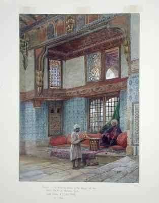 Recess in the reception room in the house of the Mufti Sheik El Mahadi Cairo by Romanticism