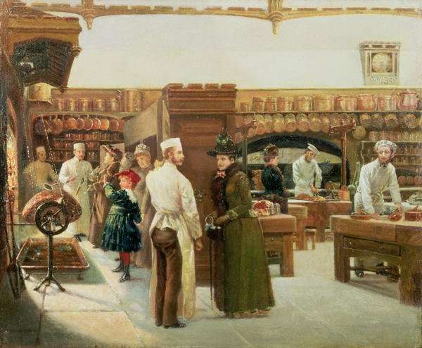 Kitchen Interior in a Grand House by Romanticism