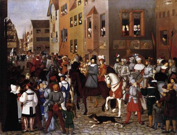 The Entry of Emperor Rudolf of Habsburg into Basle 1809-10 by Romanticism