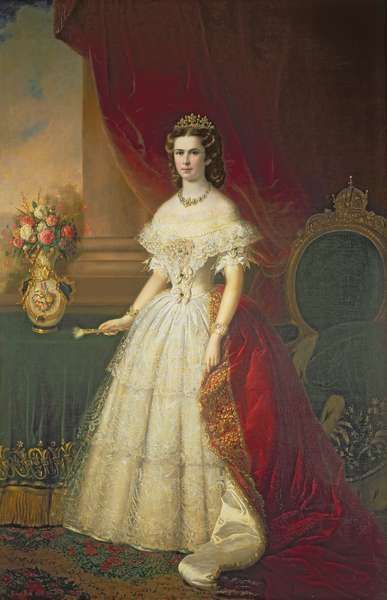 Empress Elizabeth of Bavaria 1837-98, 1863 by Romanticism