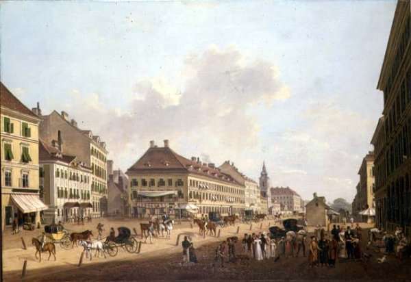 Vienna, the promenade, 1824 by Romanticism