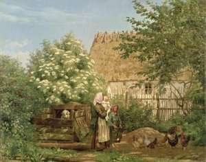 Feeding the Chickens by Romanticism