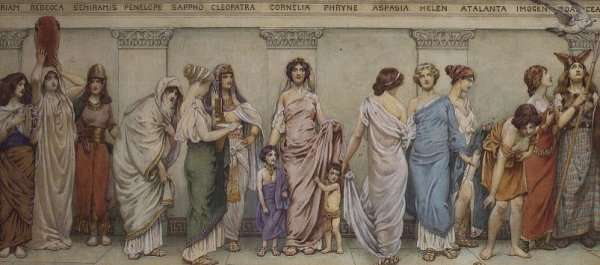 Great Women of Antiquity:Miriam, Rebecca, Semiramis, Penelope, Sappho, Cleopatra, Cornelia, Phryne, Aspasia, Helen, Atalanta, Imogen and Boadicea by Romanticism