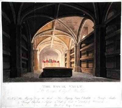 The Royal Vault St Georges Chapel Windsor by Romanticism
