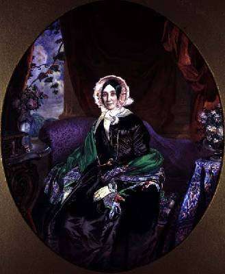 Portrait of a Woman in a Victorian Interior 1850 by Romanticism