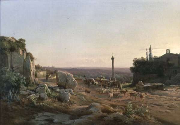 Near the Well, Tivoli, near Rome by Romanticism