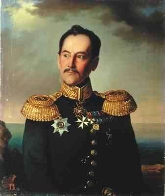 Portrait of Vice-admiral Nikolai Rimsky-Korsakov (1793-1848) by Romanticism