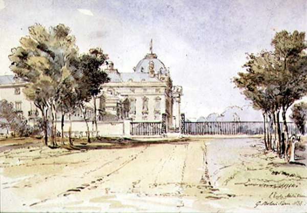 View of the Ecole Militaire in Paris, 1831 by Romanticism
