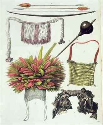 Objects belonging to the Camacani Indians by Romanticism