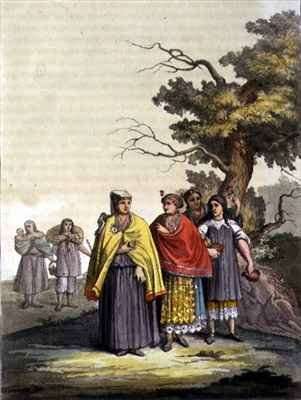The Caciche Indians in Traditional Costumes Nova Granada Brazil by Romanticism