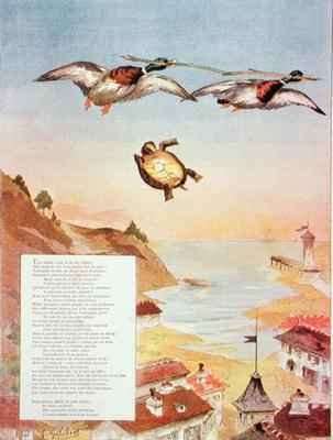 The Tortoise and The Two Ducks by Romanticism