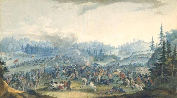 A scene from the Russian-Turkish War, 1801 by Romanticism