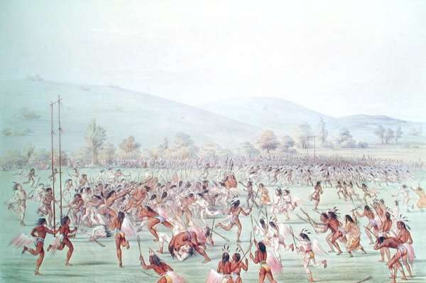 The Indian Ball Game, c.1832 by Romanticism