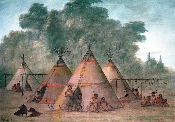 Sioux Village by Romanticism