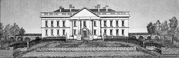 The White House in 1820 by Romanticism
