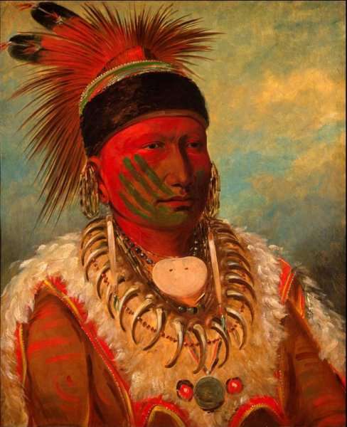 'White Cloud', Head Chief of the Iowas, 1844-45 by Romanticism