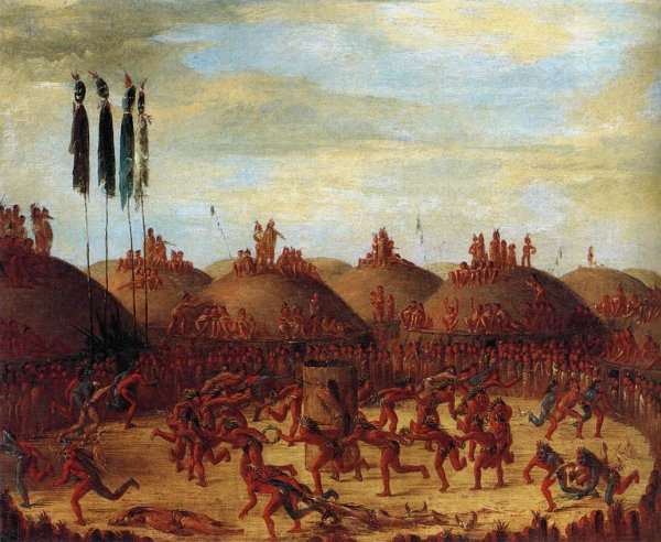 The Last Race, Mandan O-Kee-Pa Ceremony 1832 by Romanticism