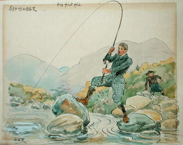 The Month of September Angling by Romanticism