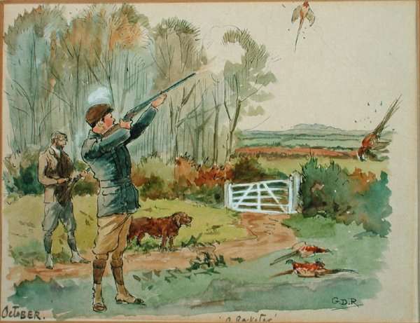 The Month of October Pheasant Shooting by Romanticism