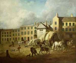 A Town Scene by Romanticism