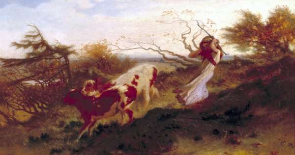 The Wind on the Wold 1862 by Romanticism