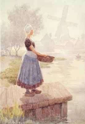Dutch Fishergirl by Romanticism