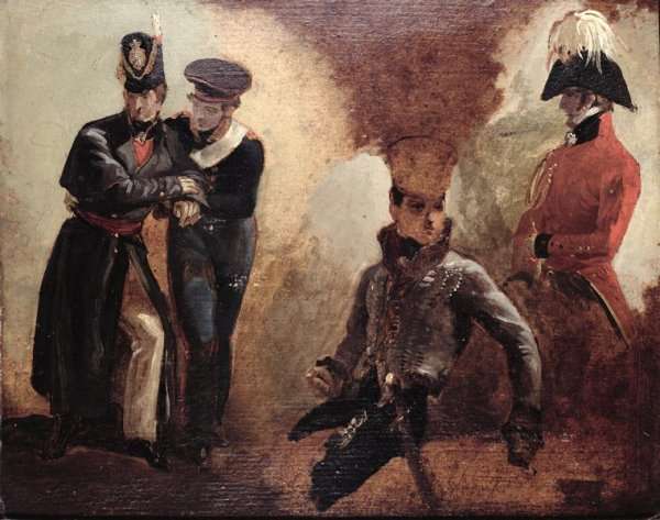Studies of a Coldstream Guards Officer and Military Portraits by Romanticism