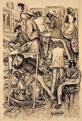Varnishing Day at the Royal Academy by Romanticism