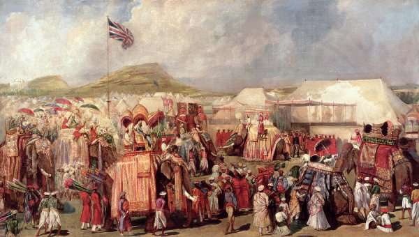 Native Princes Arriving in Camp for the Imperial Assemblage at Delhi by Romanticism
