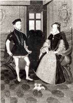 Portrait of Philip II of Spain 1527-98 and Queen Mary I 1516-58 by Romanticism