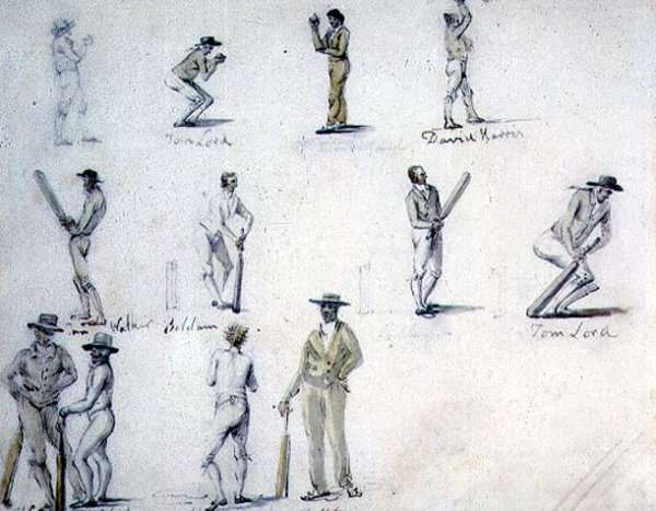 Sketches of Cricketers by Romanticism