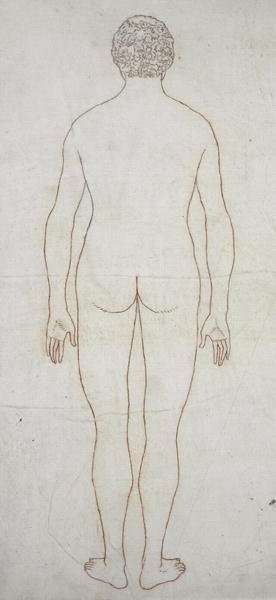 Study of the Human Figure, Posterior View, from A Comparative Anatomical Exposition of the Structure of the Human Body with that of a Tiger and a Common Fowl, c.1795-1806 10 by Romanticism