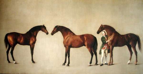 Whistlejacket and two other Stallions with Simon Cobb, the Groom, 1762 by Romanticism