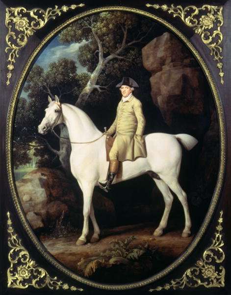 Huntsman with a Grey Hunter and Two Foxhounds: details from the Goodwood Hunting picture, 1760-61 by Romanticism