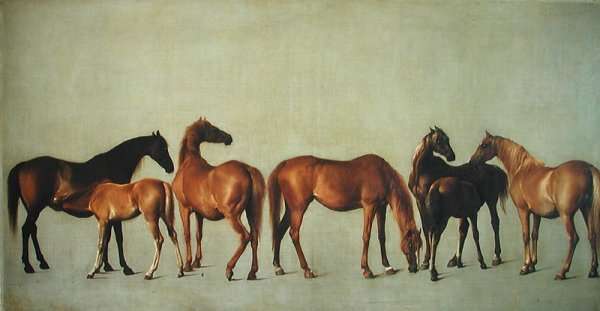 Mares and Foals without a Background, c.1762 by Romanticism