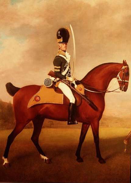 Detail from the Soldiers of the 10th Light Dragoons by Romanticism