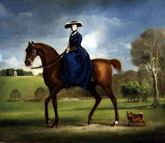 The Countess of Coningsby in the Costume of the Charlton Hunt, c.1760 by Romanticism