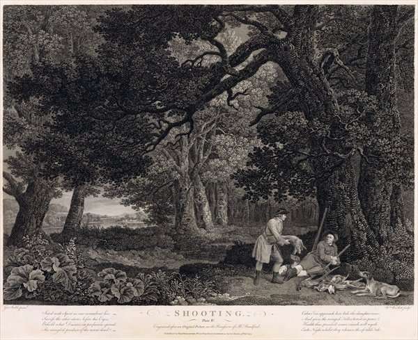Shooting, plate 4, engraved by William Woollett 1735-85 1771 by Romanticism