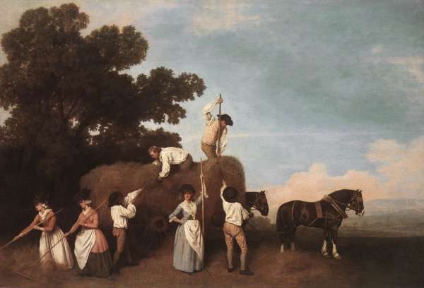 Haymaking 1785 by Romanticism