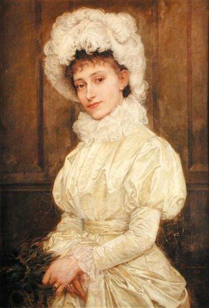 Portrait of Mrs Spencer Herapalt, nee Ada Oakes, 1880 by Romanticism