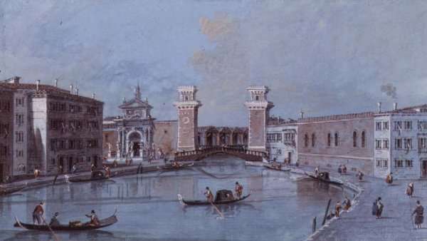 The Entrance to the Arsenal Venice by Romanticism