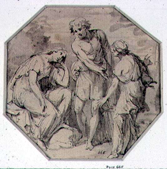 A Man and two Women Conversing by Romanticism