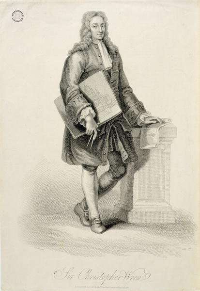 Sir Christopher Wren (1632-1723) by Romanticism
