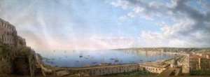 View of the Bay of Naples by Romanticism